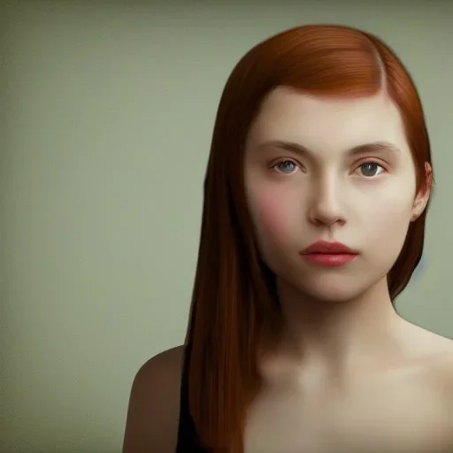 Fotorrealistic girl portrait