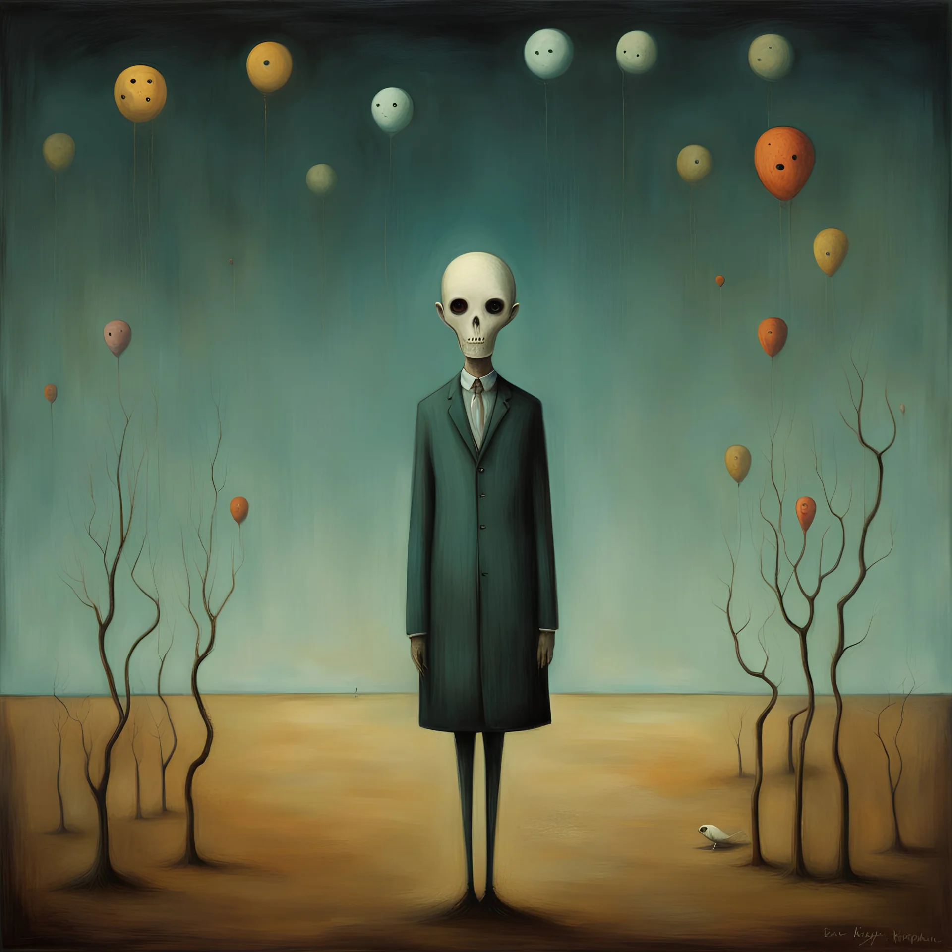 Surreal sinister weirdness Style by Duy Huynh and Clive Barker and Max Ernst, fractional reserve daydream <lora:SurrealHorror:0.6> , strange inconsistencies and absurdities, eerie, weird colors, smooth, neo surrealism, abstract quirks by Bruno Munari, album art