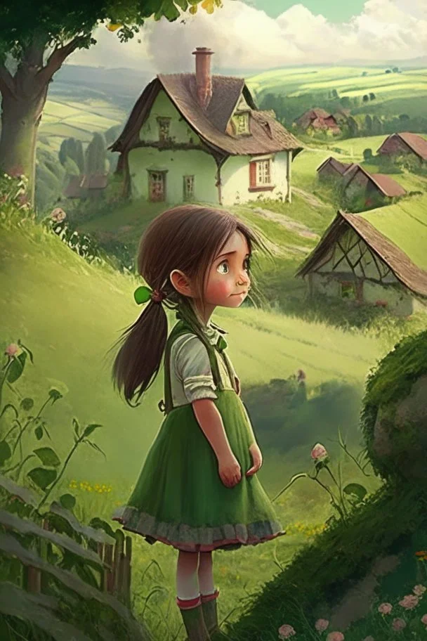 Once upon a time, in a small village nestled between rolling hills and lush green fields, there lived a curious teeneage girl named Lily. She was an imaginative child with an insatiable desire for adventure.