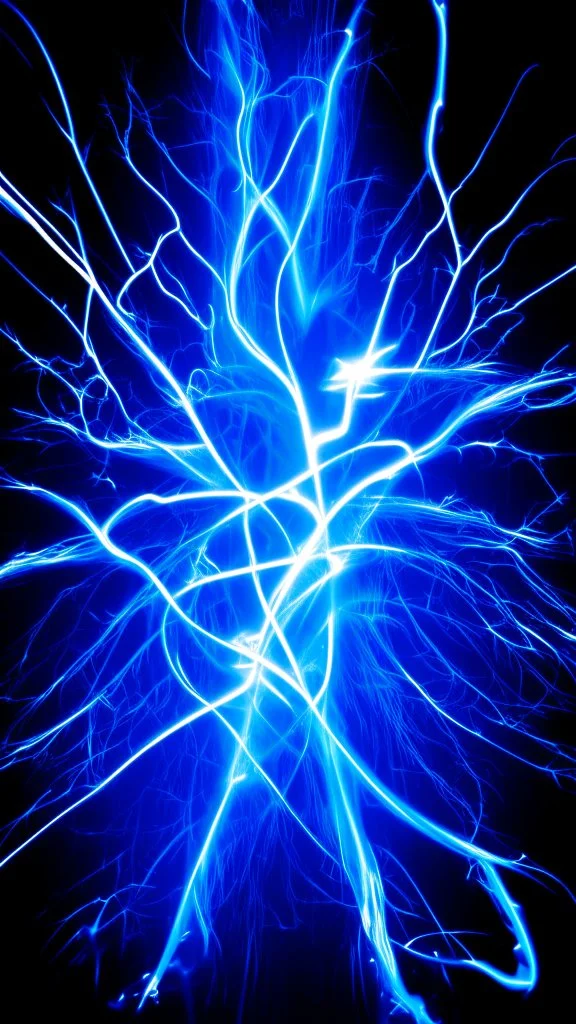 blue electricity background