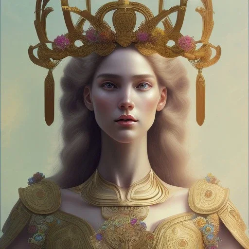 "Greek Mythology Goddess Athena Laurel crown"gardenia flowers, colorful, psychedelic, intricate, elegant, highly detailed, digital painting, artstation, concept art, smooth, sharp focus, illustration, art by artgerm and greg rutkowski and alphonse mucha