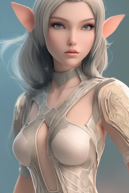 brunette elf, normal skin, 8k, anatomically correct, smooth skin, anatomically perfect face, anatomically perfect ears, anatomically perfect body in frame, beautiful perfect face, clean face, cute fine, beautiful legs, face, dynamic pose, high definition, highly detailed, harmonious complete body, hyper detailed, intricate detail, intricately detailed, octane render, perfect body, pointy ears, smooth, symetrical eyes, strikingly beautiful, ultra detailed, volumetric light, visible pointy ears.