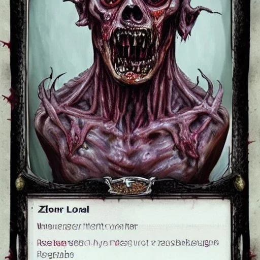 Hyper realistic rotting zombie night lord