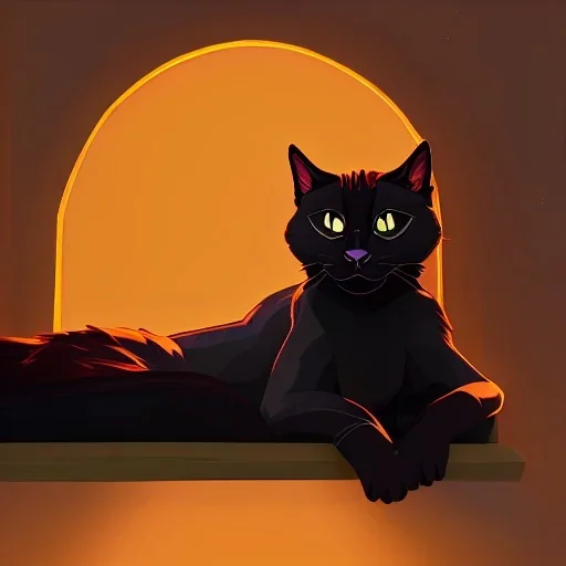 Gato negro,cama, atardecer, ventana, cama, dormir, dormir