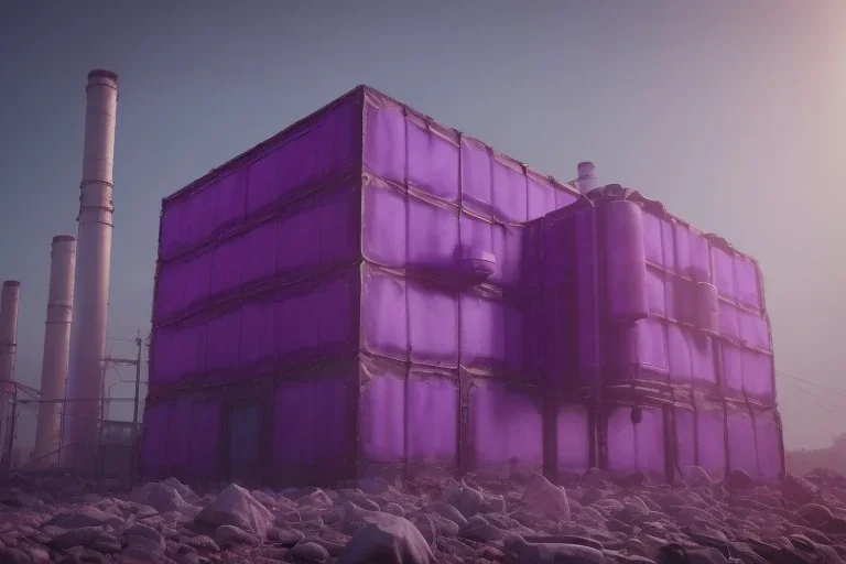 purple cube, energy power plant