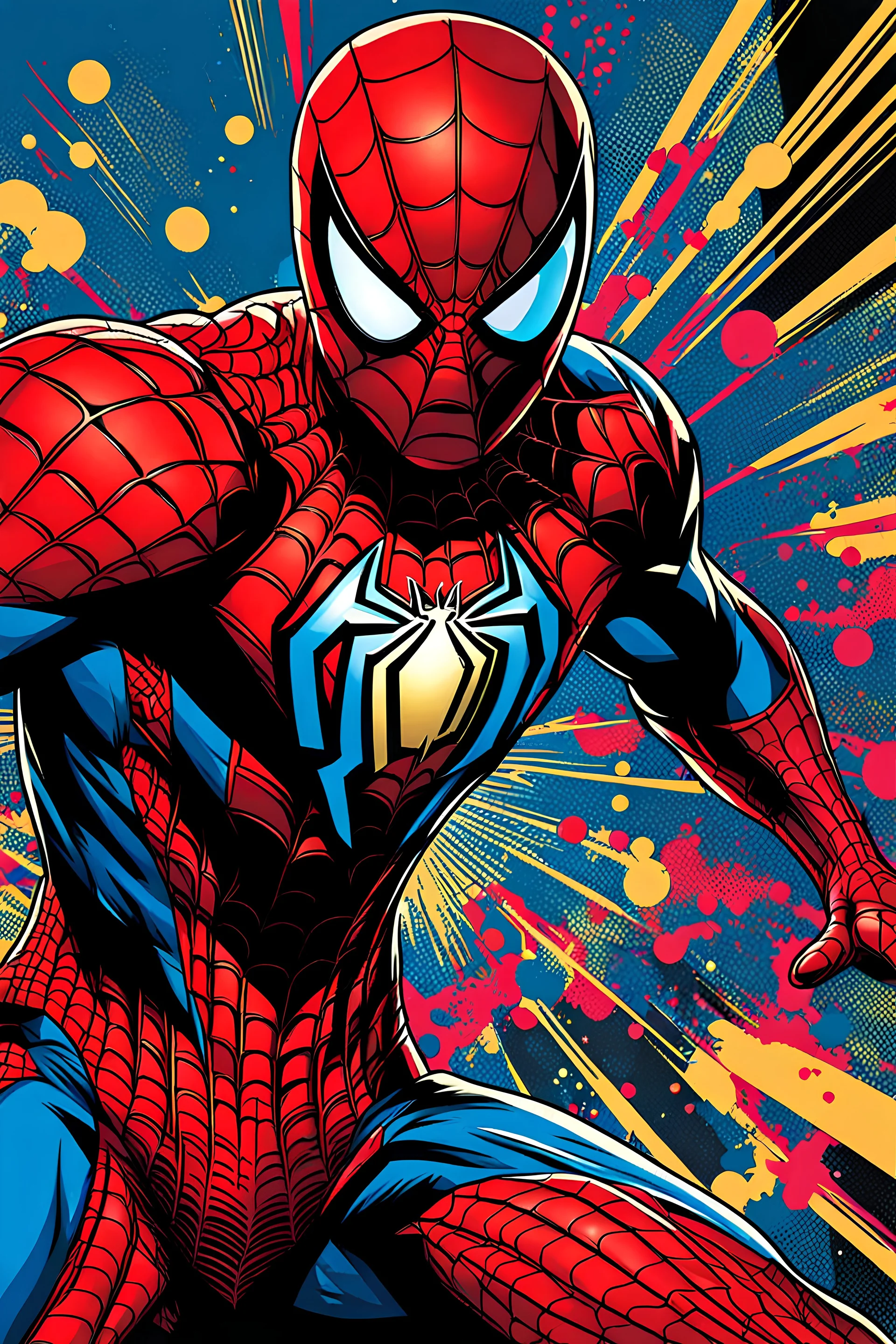 Spider-Man, Pop Art, and Very Detailed