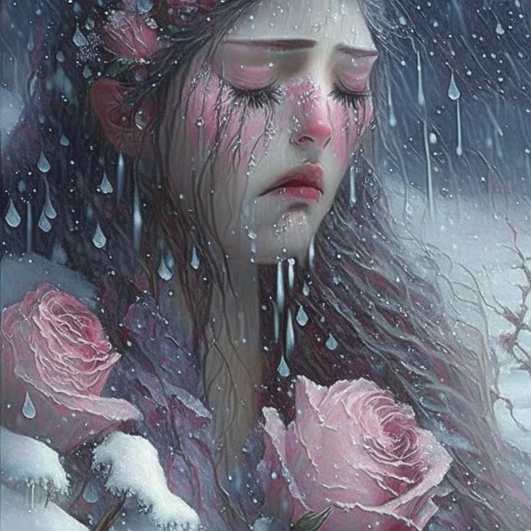 My tears are like the quiet drift of petals from some magic rose; and all my grief flows from the rift of unremembered skies and snows.