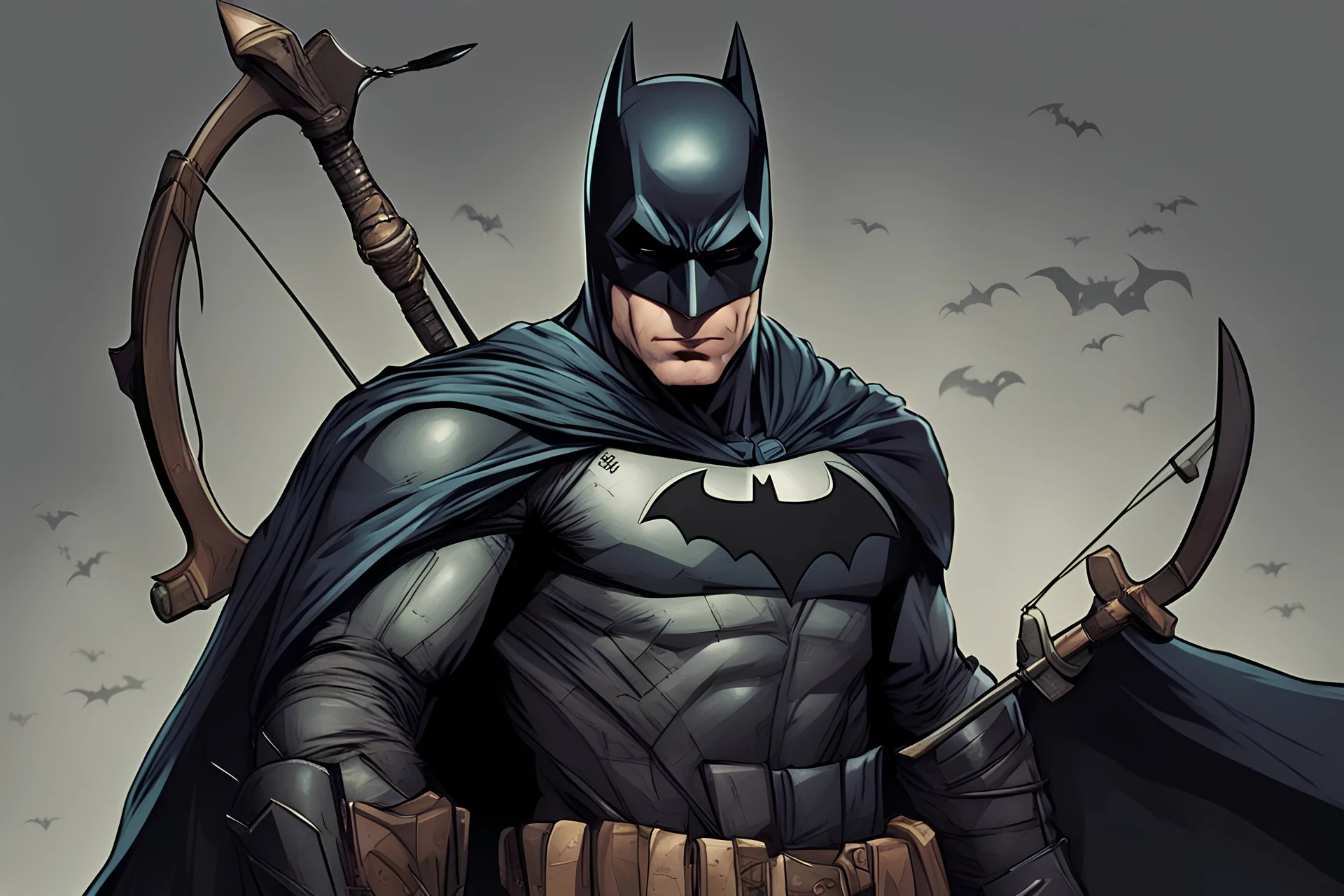 Batman as an Archer like Robin Hood