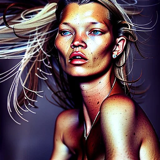 Fashion model Kate Moss