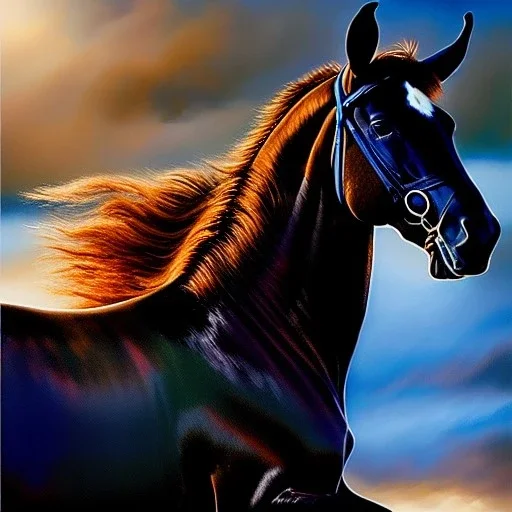 Ultra detailed fullbody Portrait in oil on canvas of Loki with asgardian armor riding a Horse,extremely detailed digital painting, extremely detailed face,crystal clear eyes, mystical colors ,perfectly centered image, perfect composition, rim light, beautiful lighting,masterpiece,8k, stunning scene, raytracing, anatomically correct, in the style of Steve Jung and robert e howard and Wizyakuza and Ohrai Noriyoshi and Simon Bisley and uncannyknack.