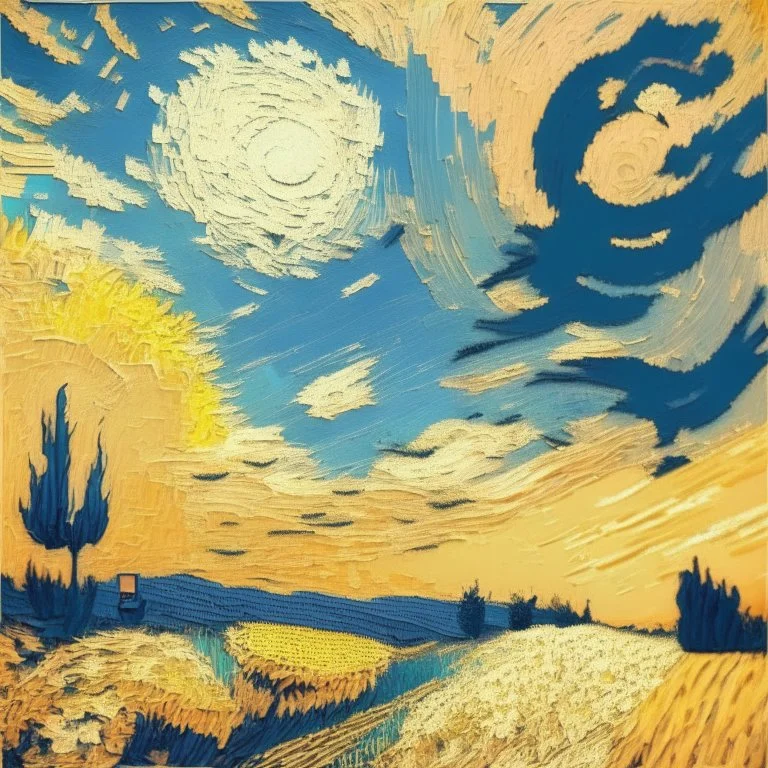 wane of summer van gogh style