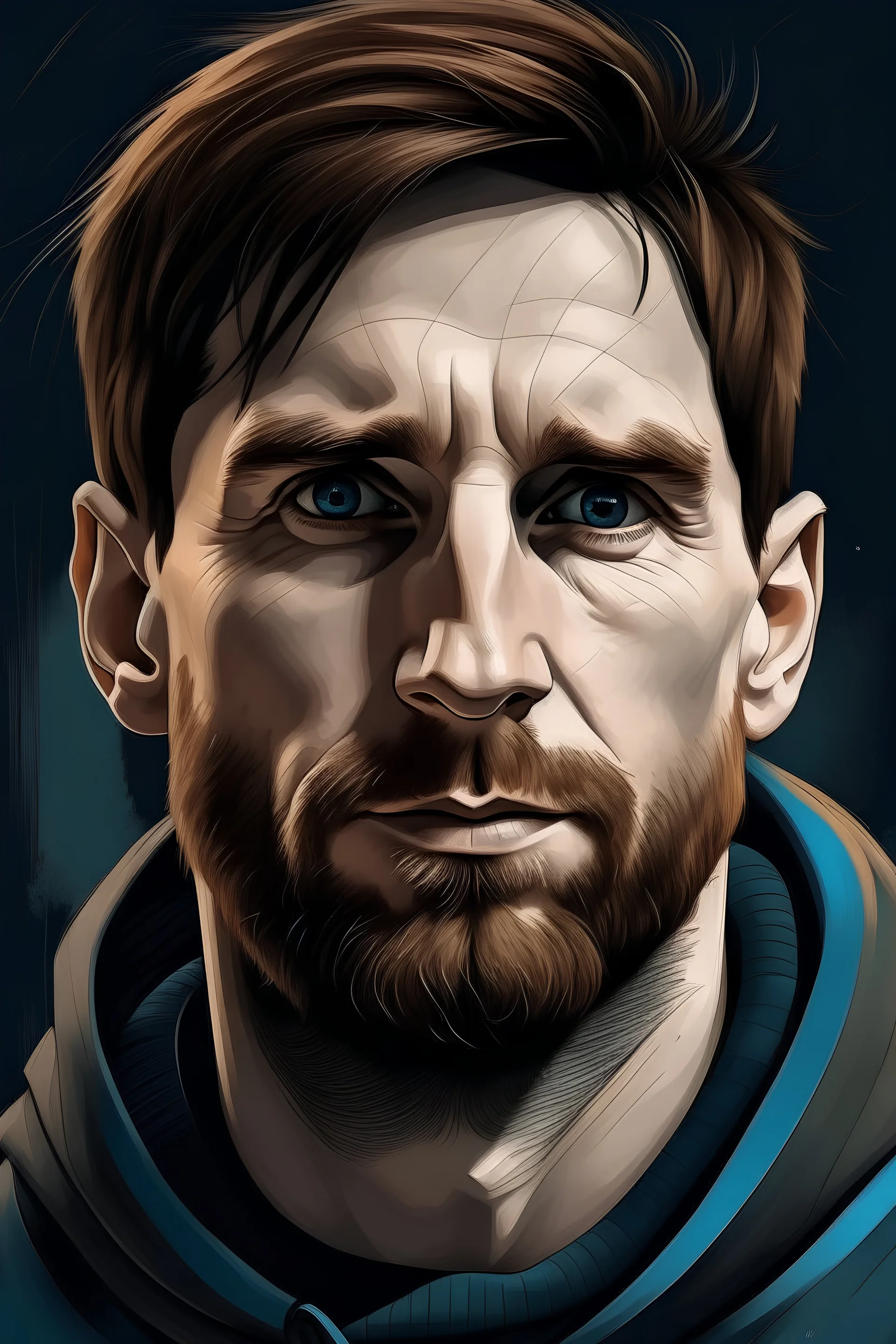 Portrait of messi