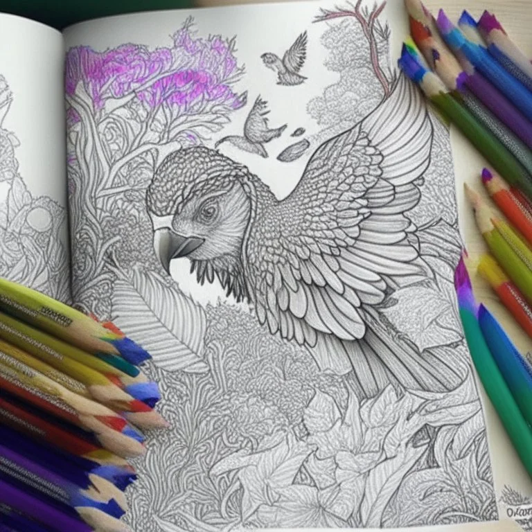 A page from a coloring book