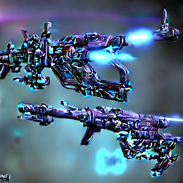 Alien rifle that shoots tentacles to pull the enemy closer