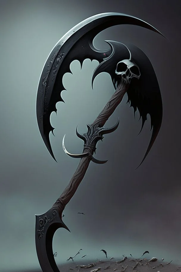 black big scythe