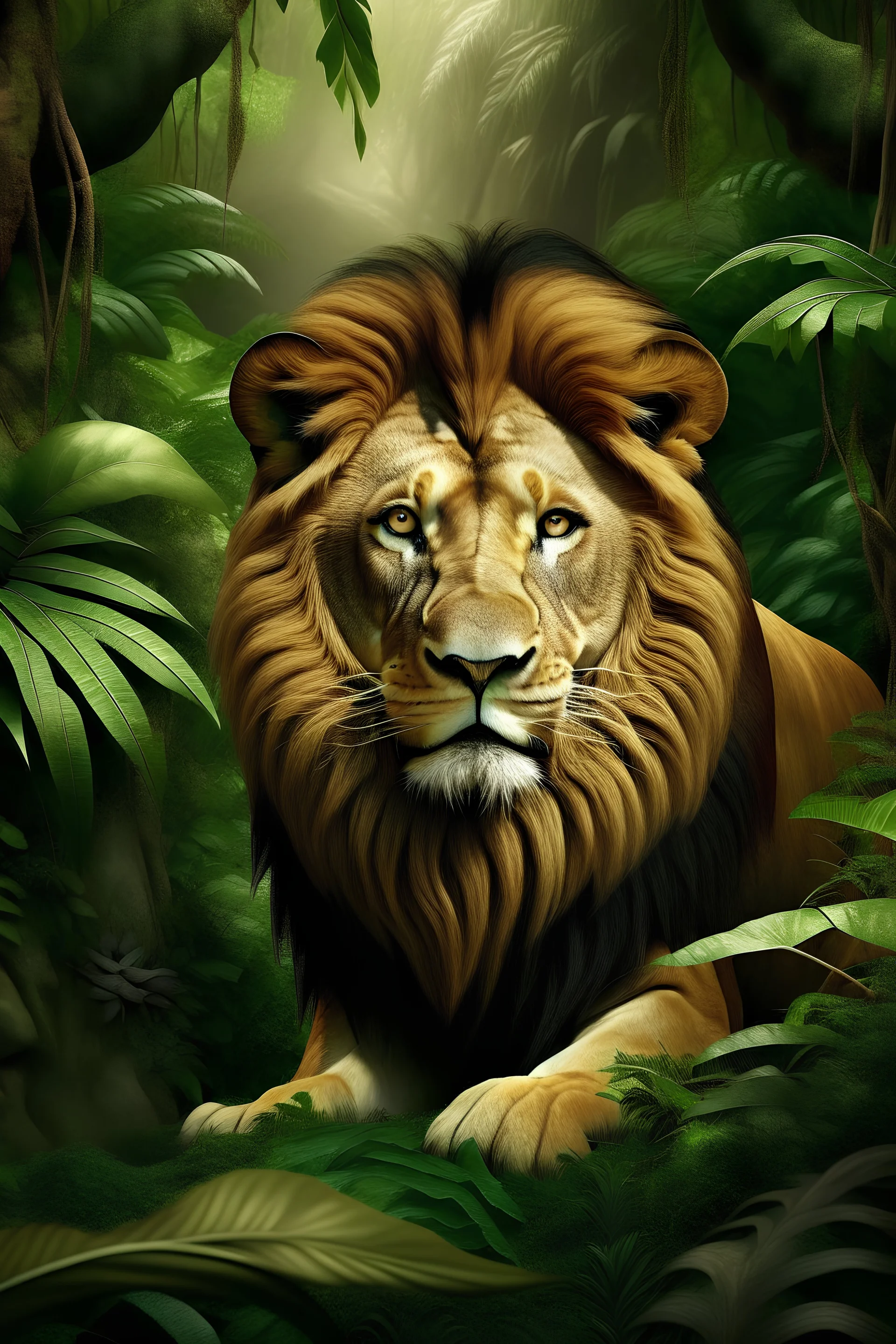 löwe jungle