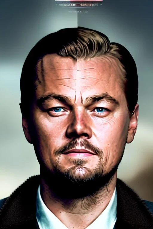 Closeup portrait Leonardo dicaprio and Kate winslate poster Titanic movie