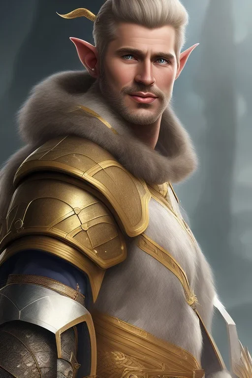 portrait elf man warrior, 8k resolution, high-quality, fine-detail, intricate, fantasy art, detailed matte, volumetric lighting, illustration, 3D