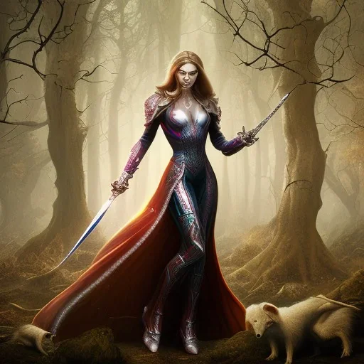  Woman mutant witchs horners forest