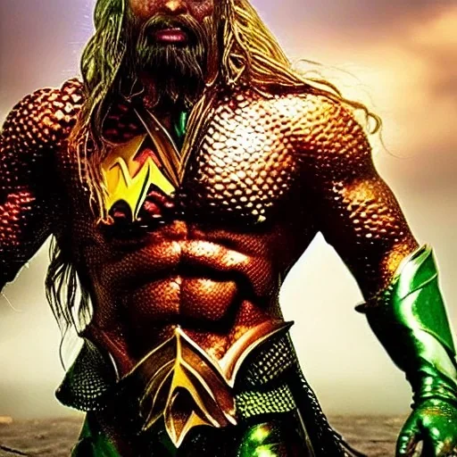 Stable diffusion, imagine an epic photo of zombie aquaman , ultra realistic, cinematic