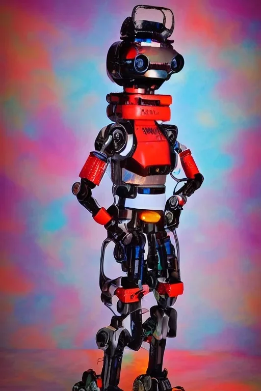 Portrait lady, full body shot, full-color long shot RoboticsKids