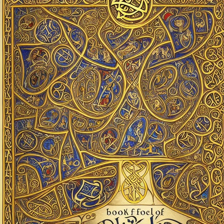 Book of Kells table of contents page, a highly detailed illustration, realistic render, 8 k, micro detail, intricate, elegant, centered, digital painting, Artstation, smooth, sharp focus, illustration, artgerm