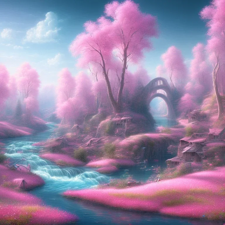 Pink river