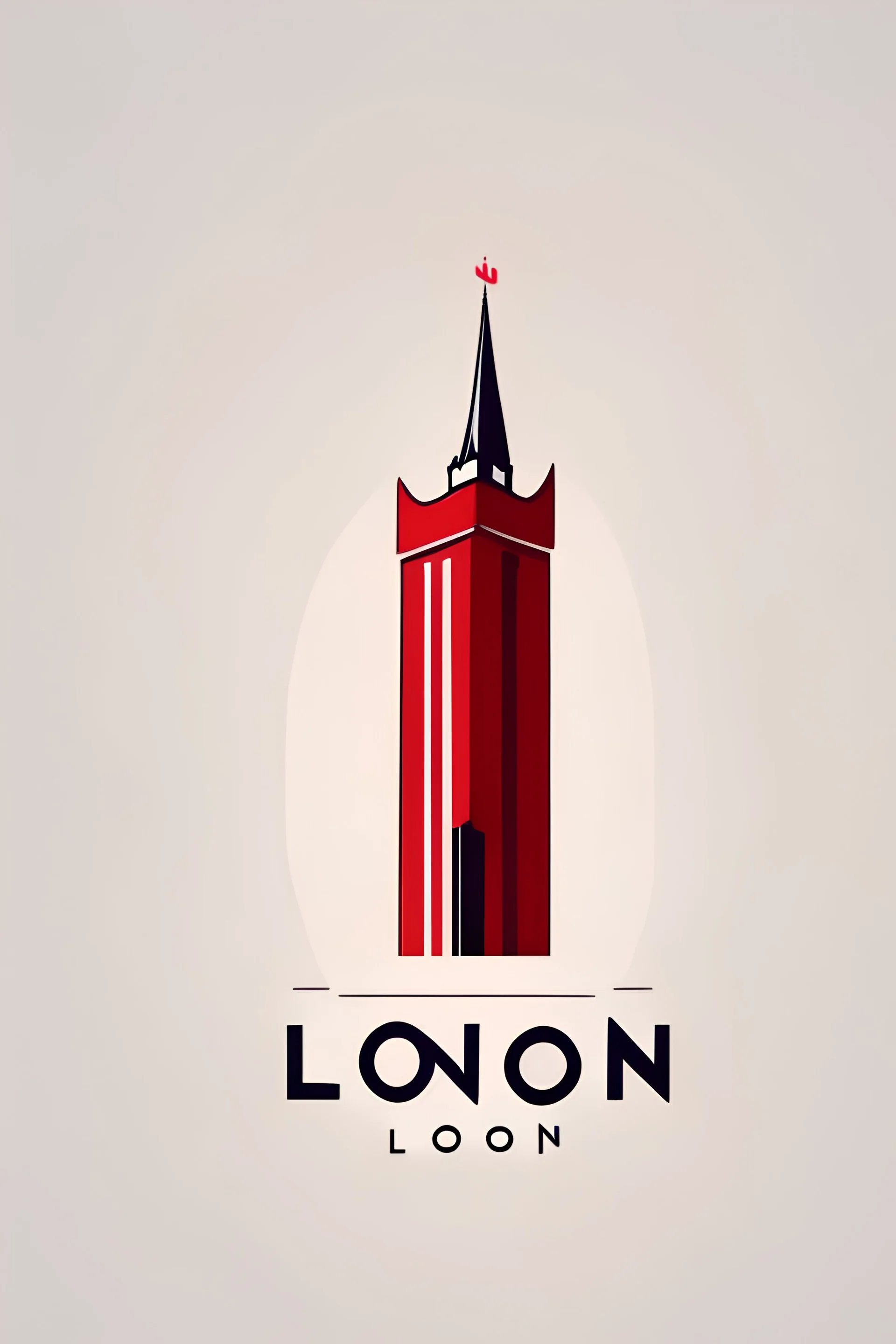 Create a logo for the city of london, simple, minimalistic, cartoon style