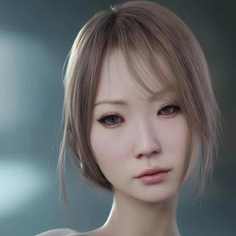 portrait,perfect face hitomi tanaka, robot,realistic, intriacte detail, sci-fi fantasy style, volumetric lighting, particales,highly detailed,cinamatic, deep colours,8k