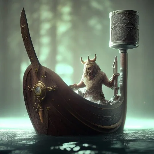 A viking having a bath, scary, steam punk, realistic, made in octane, cinematic, ultra-realistic, extremely detailed octane rendering, 8K, VRAY Super Real ar 2:3, dof photorealistic futuristic 50mm lens hard lighting dark gray tintype photograph, realistic lighting, sepia color