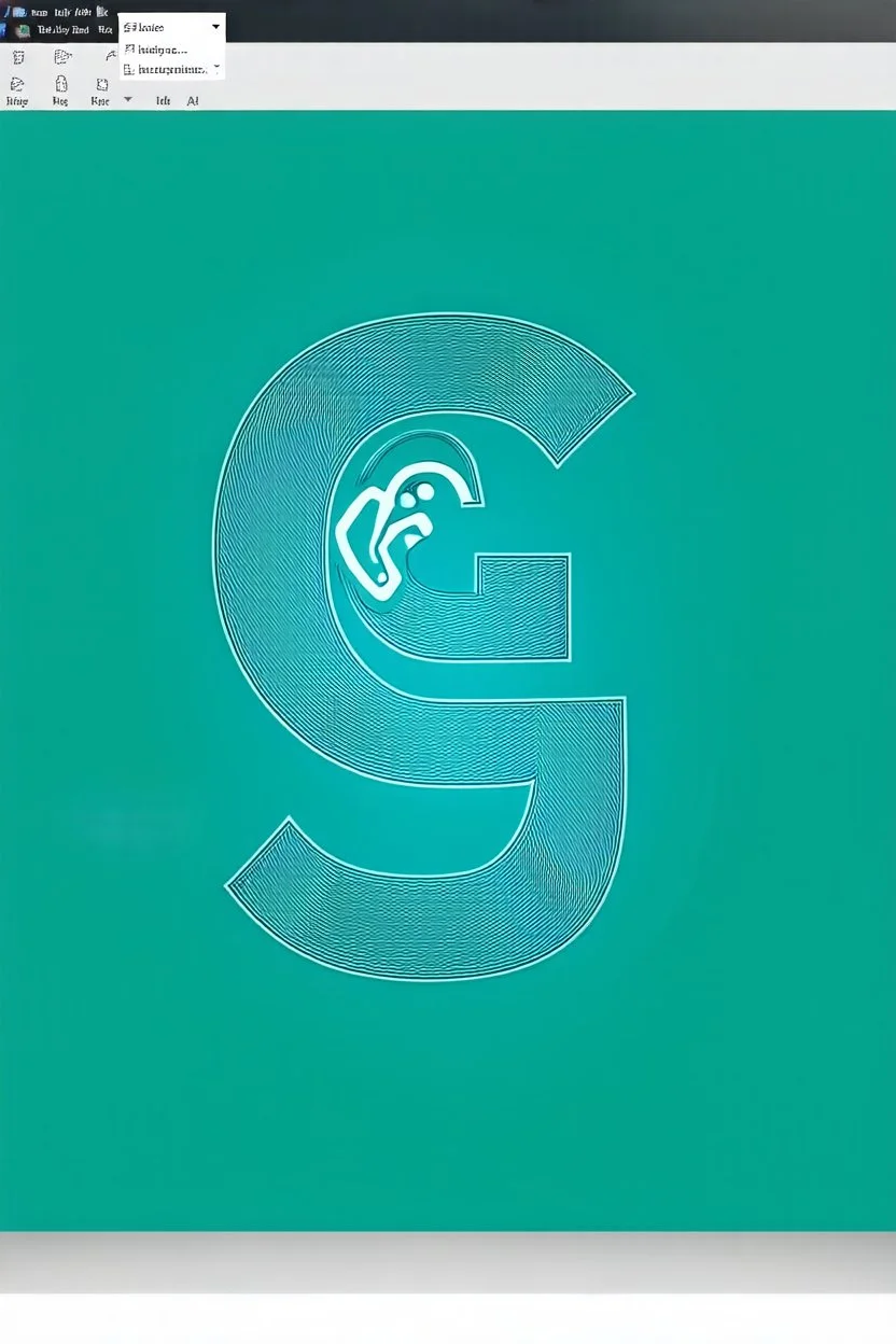 combine the shape of a human ear and the shape of the letter g