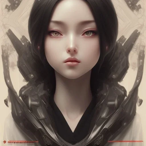 detailed anime young adult woman posing, black short long hair, intricate, yandere, full body portrait, keep head in frame, preserve hands, 8k, black japanese motif, concept art, highly detailed, digital painting, concept art, sharp focus, illustration, WLOP and greg rutkowski and alphonse mucha and artgerm and yanjun Chen and Junji ito and Makoto Shinkai, HDR, octane rendering