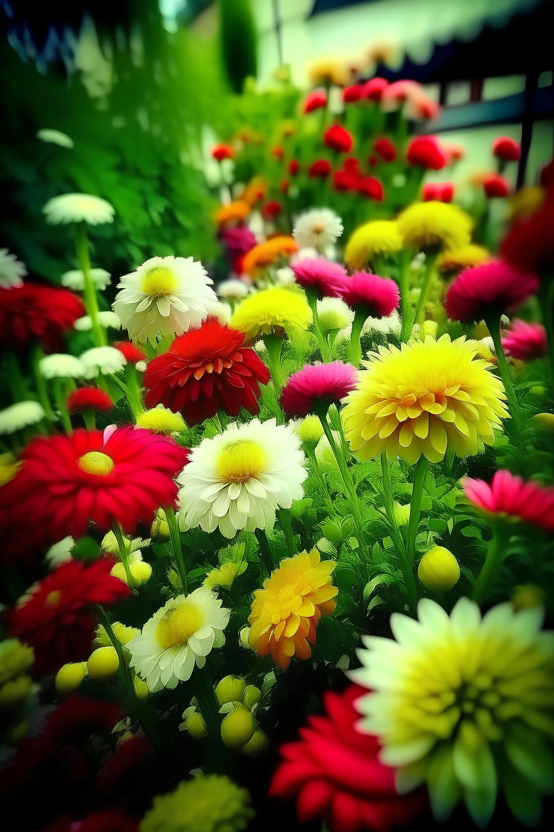 ramo de flores estallando