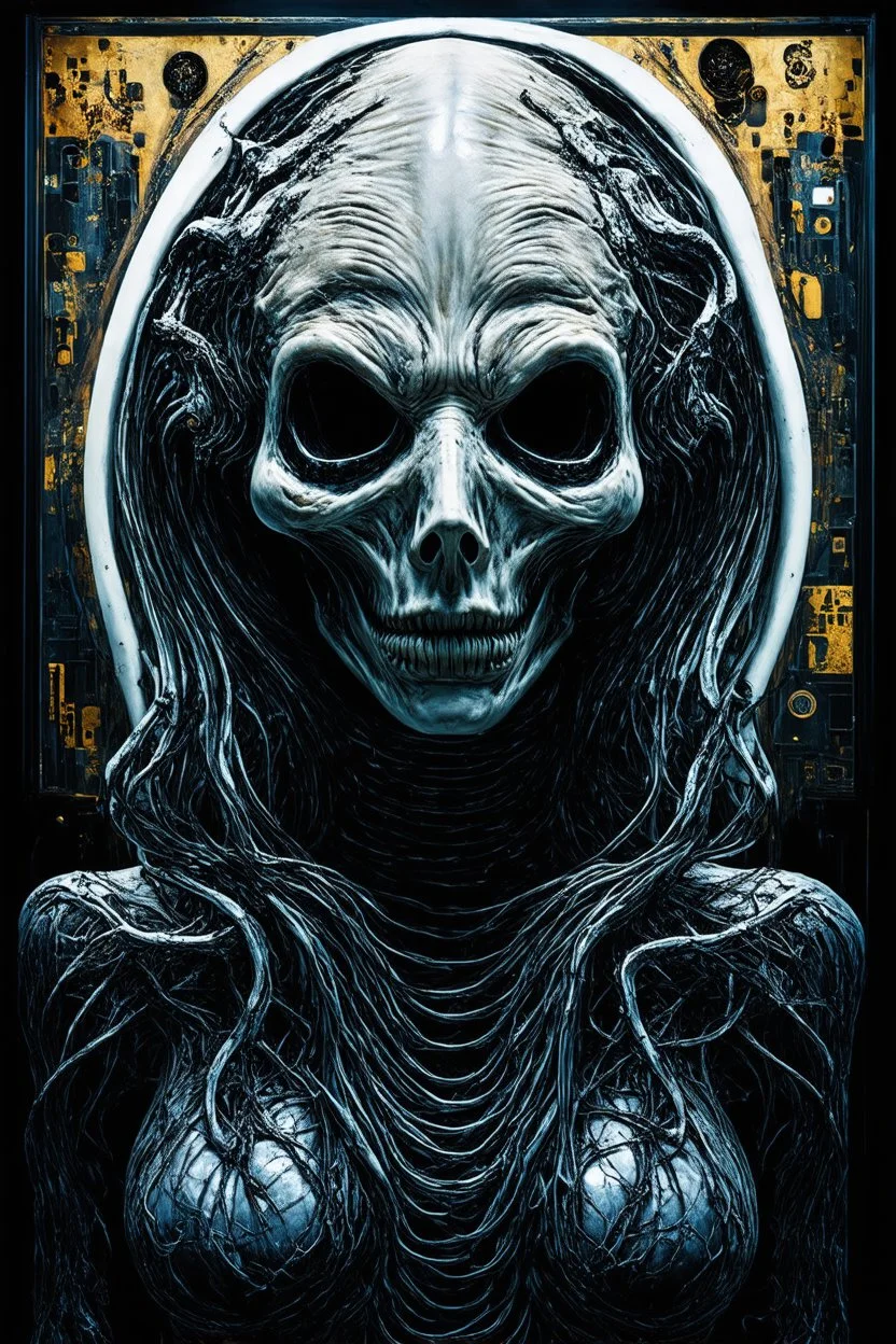 Ghost in the machine; a terrifyingly beautiful admixture of Giger and Klimt