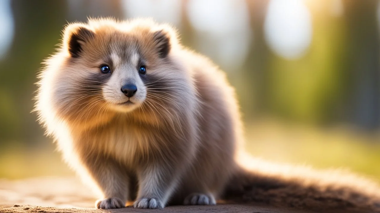 Strange, innovative, beautiful, unknown furry mammal, exquisite body, striking fur, happy, intelligent, thoughtful, friendly, extreme characteristics, beautiful volumetric lighting, attractive composition, photorealistic, bokeh blur, extremely detailed, chiascuro