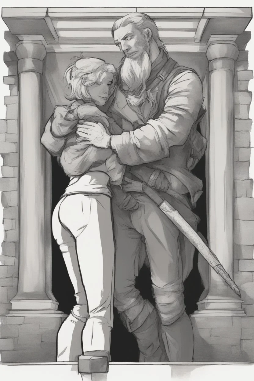 Dnd style, hug from behind