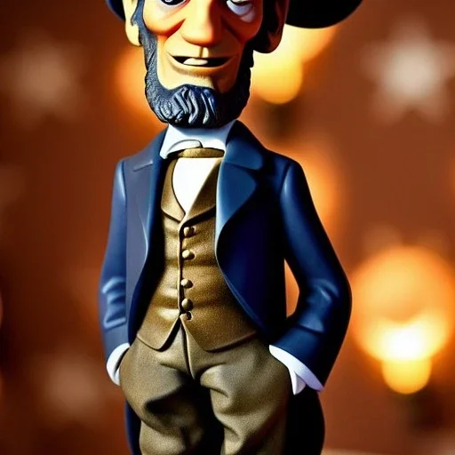 pixar style cute abe lincoln