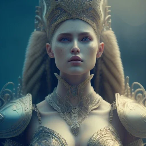 badass female goddess of war, very beautiful figure,A tilt-shift photograph, wearing detailed,armor,object shadow,extraordinary, sharp focus,macro lens,intricate filigree metal design, full body portrait, cinematic, unreal engine 5, 8k, hyper realistic. Volumetric lighting, unreal engine 5 ,hyper elegant,hyperphotorealistic, epic composition,bokeh, cinematic lighting, hyperphotomaximalist, masterpiece,epic composition, motion blur. Glim lighting