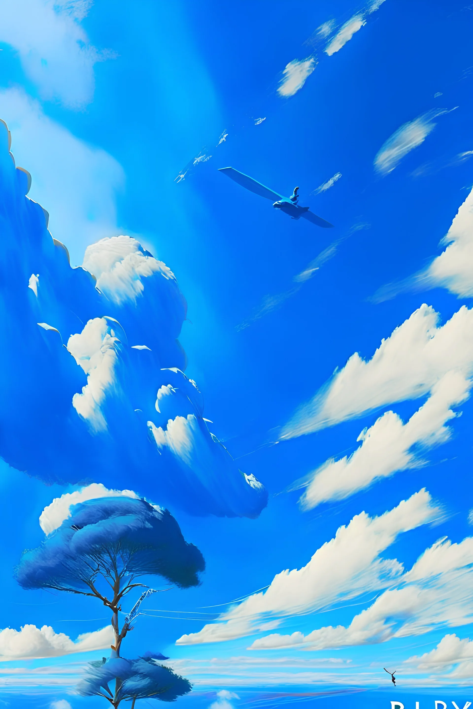 Blue sky was the real world