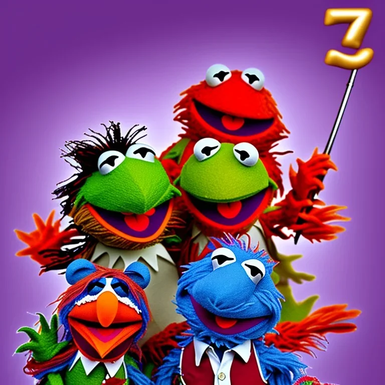 muppet style puppet of a set of numbers