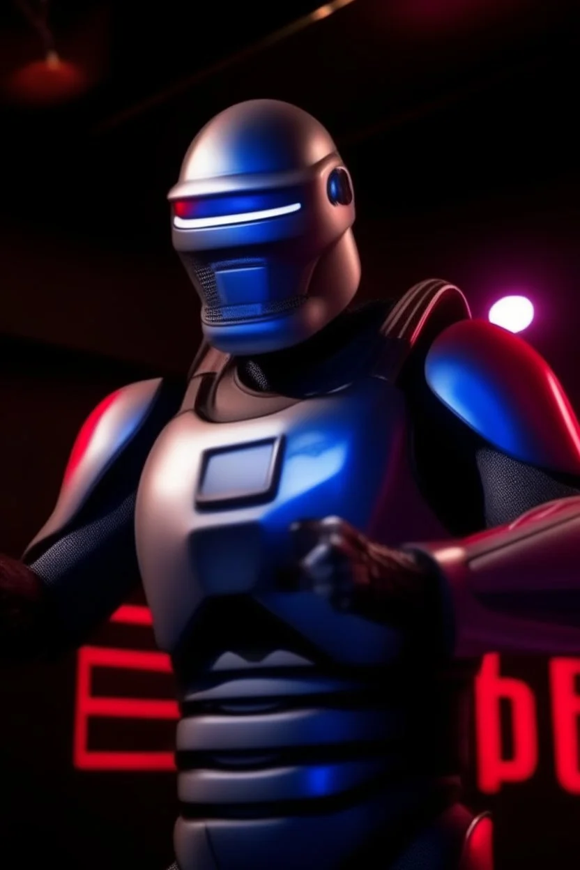 Robocop standup comedy club