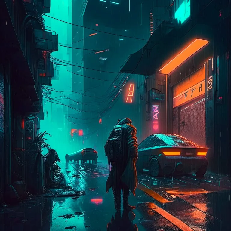 cyberpunk street