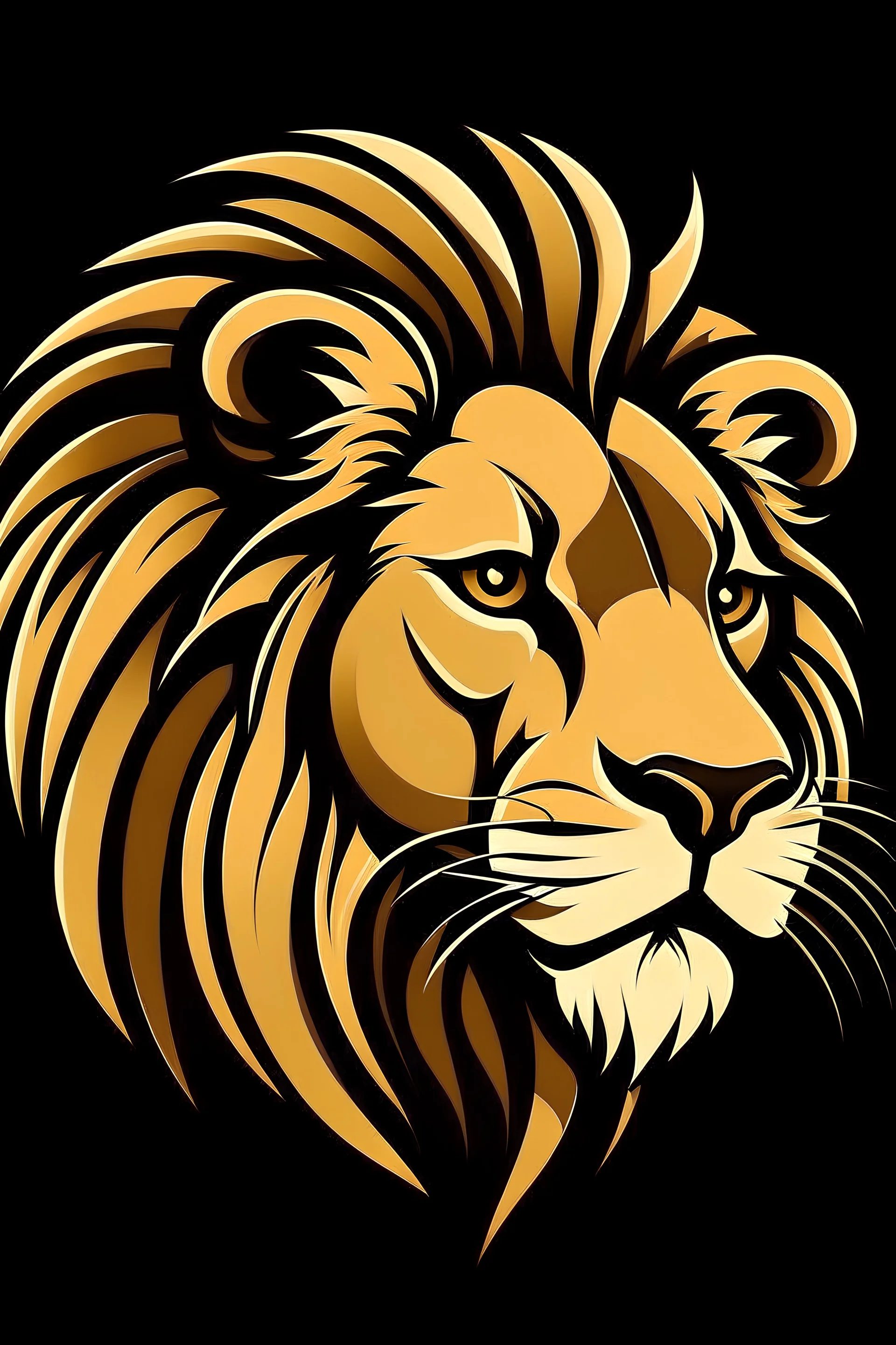 Black King Lion Label Logo Illustration Stock Vector, 49% OFF