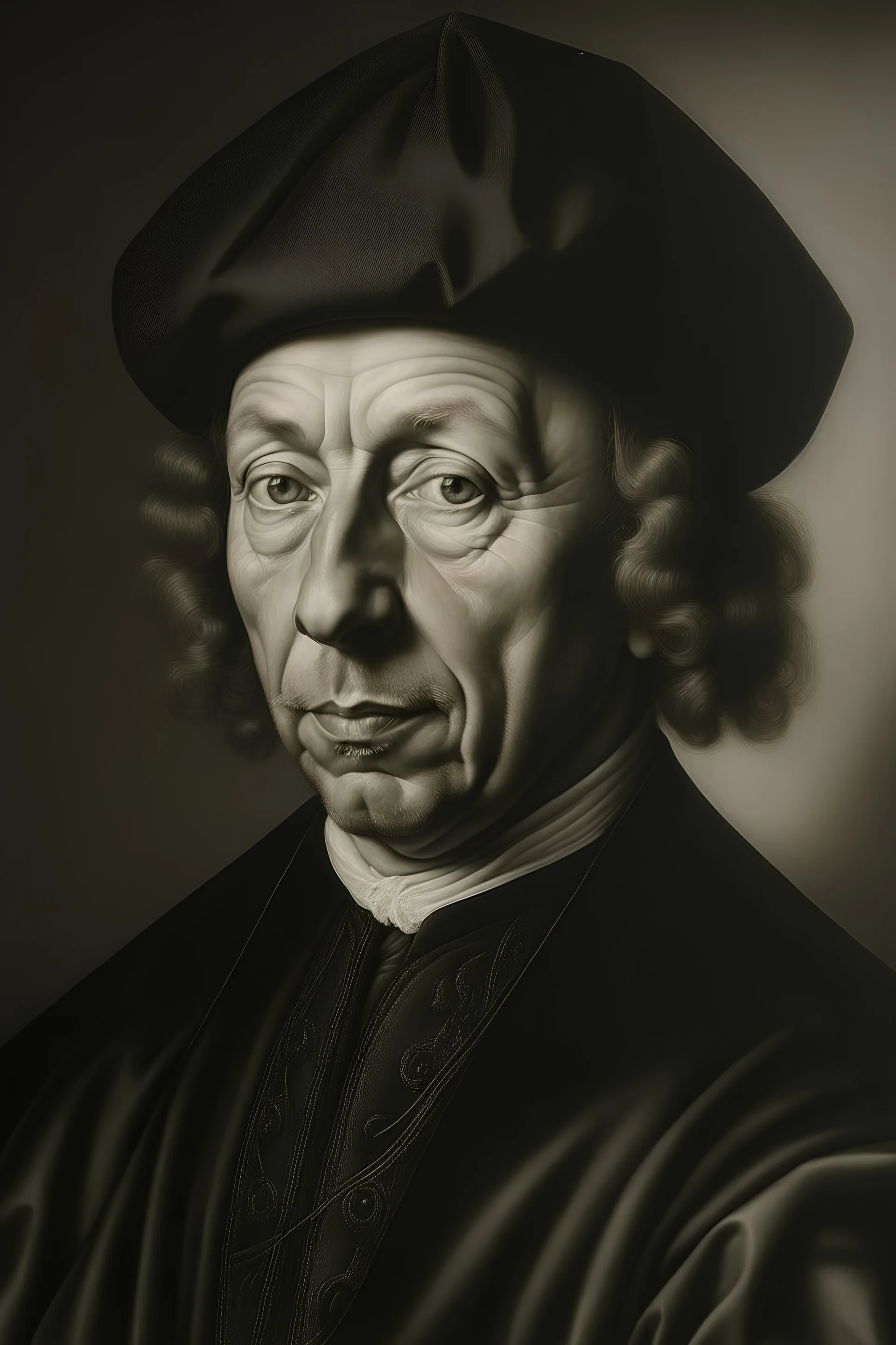 Porträt von Meister Eckhart im Stil von Albrecht Dürer
