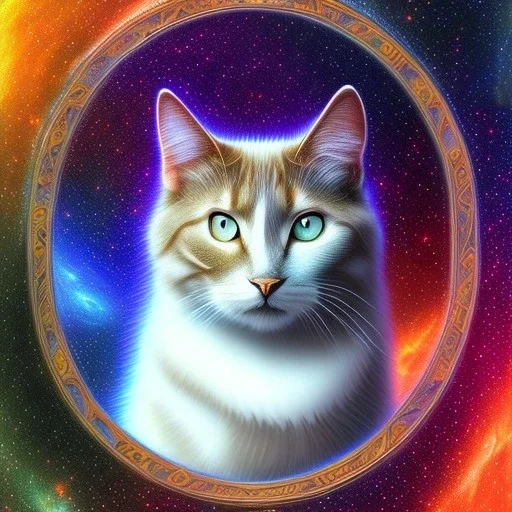 melted crayon drawing of mystical cat made of galaxy and milky way, 8k resolution, high-quality, fine-detail, ornate, baroque, muted colors, intricate, digital art, detailed matte, volumetric lighting, illustration, octane render,