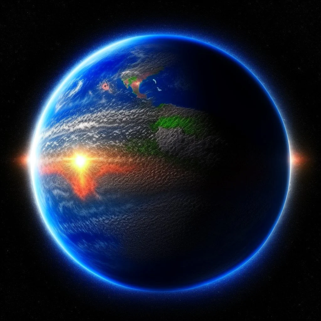 An image of a planet from space showing the natural beauty of the universe and inspiring recent scientific discoveries