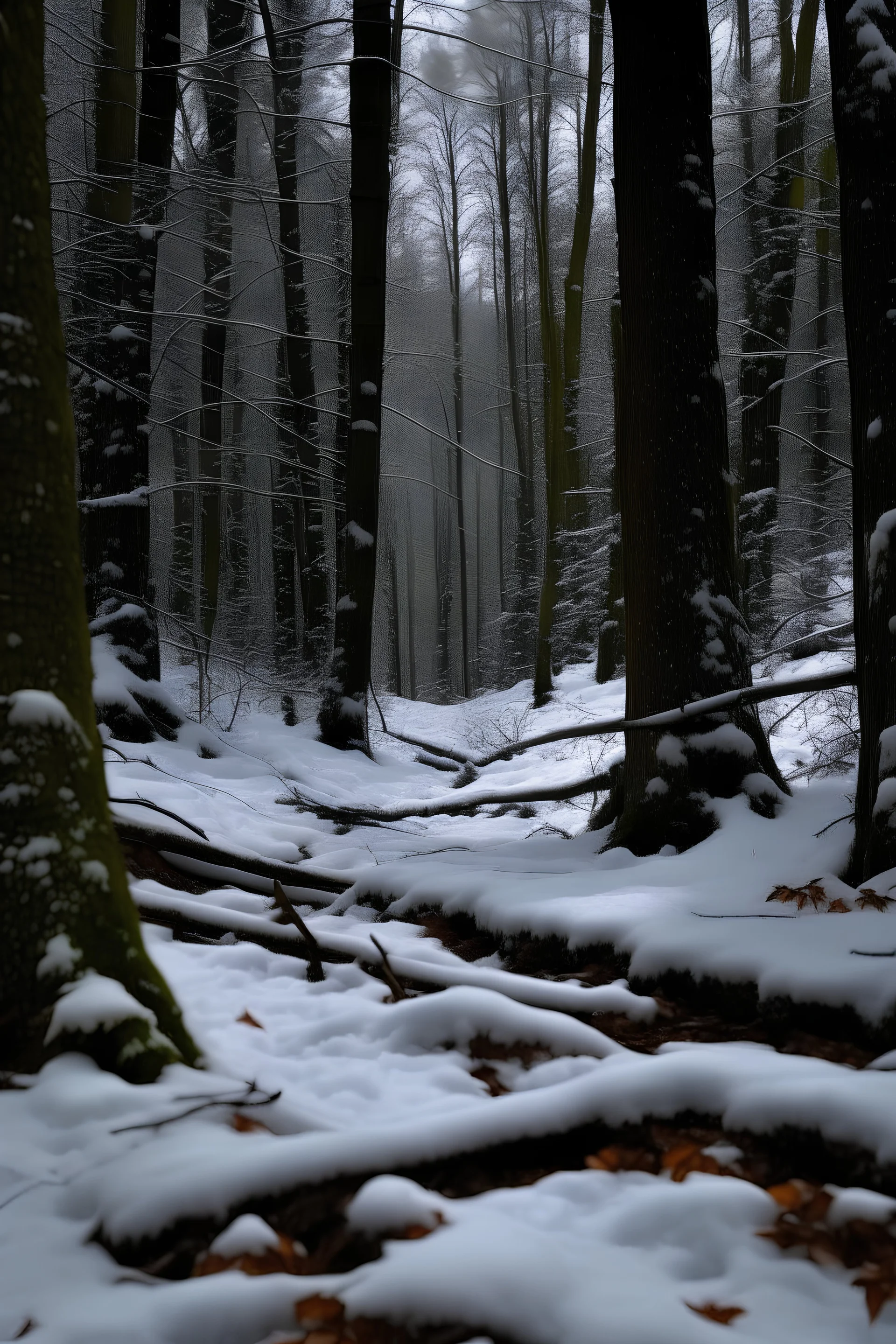 blana nieves en el bosque