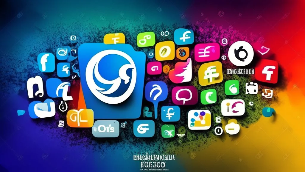 "A distinctive background image with professional colors representing excellence in social media marketing and innovation in the business world."