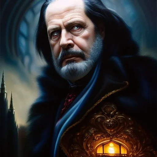 Ultra detailed fullbody Portrait in oil on canvas of Ghost Villain ,intense stare,extremely detailed digital painting, extremely detailed face,crystal clear Big eyes, mystical colors ,perfectly centered image, perfect composition, rim light, beautiful lighting,masterpiece,8k, stunning scene, raytracing, anatomically correct, in the style of robert e howard and Ken Kelley and Ohrai Noriyoshi and Simon Bisley and tomzj1