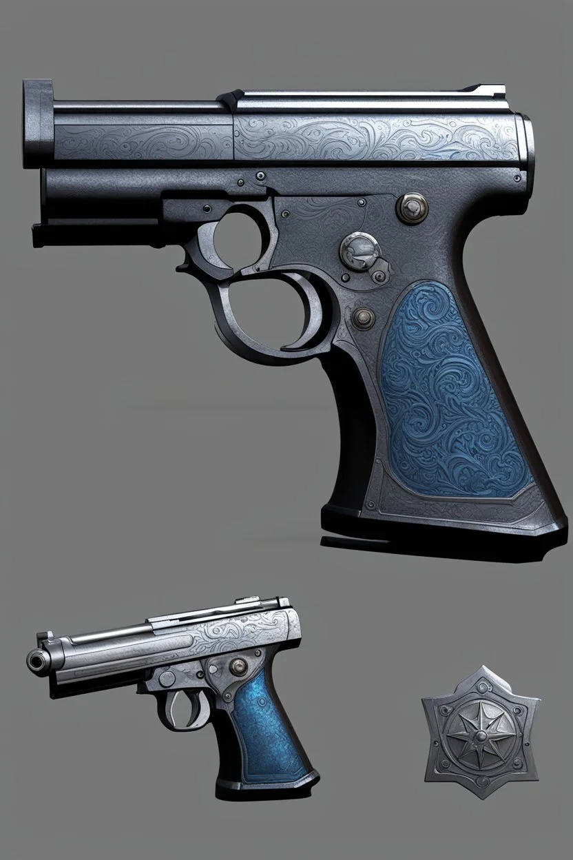 An old revolver that I made some time ago based on a piece of concept art by Keith Thompson. This is fanart based on concept art from Iron Kingdom, in case there's any doubt. Specs: 7.300 triangles 2048*2048 PBR textures Software used: Blender, xNormal, Photoshop, nDo and Marmoset Toolbag 2.